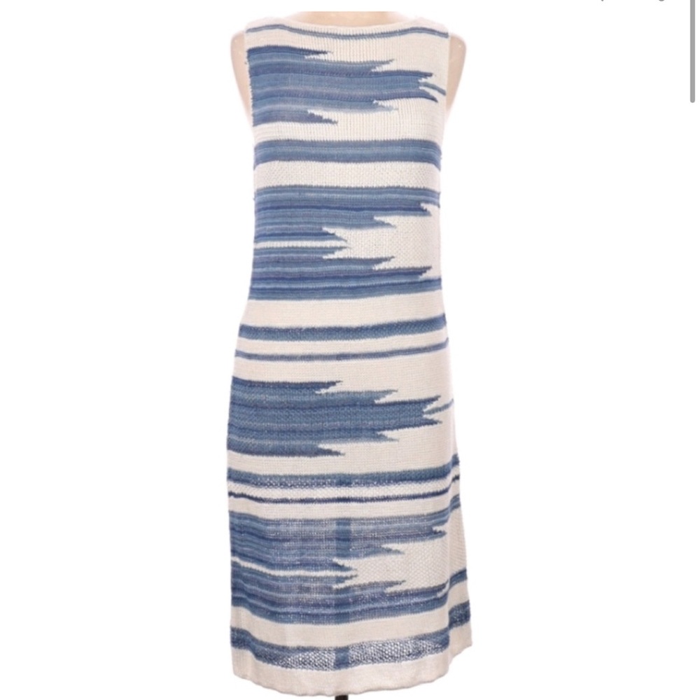 Ralph Lauren Blue & White Knit Dress